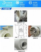 璟联批量生产高性能玻璃钢耐酸碱风机 各种车间适用防腐风机
