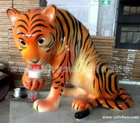 欧迪雅凡玻璃钢商场动物老虎雕塑摆件定制
