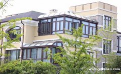150系列玻璃顶阳光房 隔音结构露台别墅玻璃阳光房阳台铝包木门窗