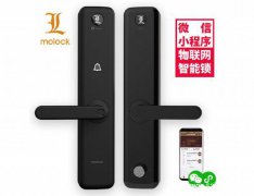 摩洛克(molock)M1金属面板微信指纹智能门锁厂家直销