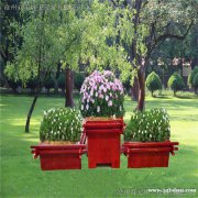 户外防腐木花箱——公园绿化种植花盆——实木花盆