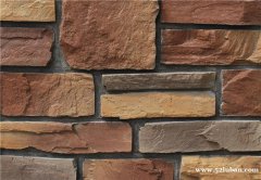 新型仿石材自建房外墙人造文化石生态石复古条石外装材料
