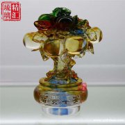 广州琉璃工艺品礼品纪念品定做 古法琉璃商务礼品 琉璃葫芦工艺品
