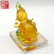 广州琉璃工艺品礼品纪念品定做 古法琉璃商务礼品 琉璃葫芦工艺品