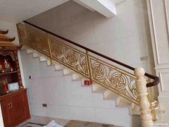 浙江绍兴高级酒店铝艺楼梯  给空间增添了些时尚优雅气息
