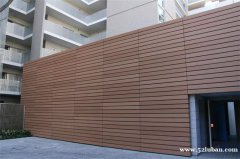 环保木塑挂板 木塑墙板 pvc外墙干挂板 仿木外墙装饰板
