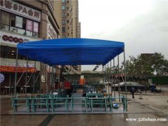 重庆渝北区定做移动推拉雨篷 活动雨篷 仓储帐篷 经久耐用
