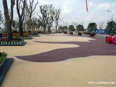 彩色地坪，七彩之路，上海誉臻透水地坪材料