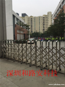 深圳电动伸缩门安装厂家，深圳地铁工地标准伸缩门