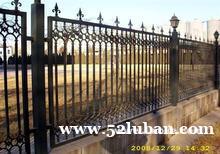 天津安装铁艺防护栏杆，铁艺围栏防盗器