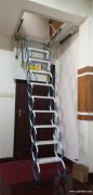 全自动加厚阁楼伸缩楼梯折叠升降楼梯家用复式别墅室内壁挂隐形梯