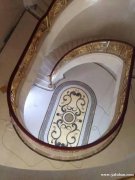 酒店专项使用奢华大气时尚感超前的旋转楼梯扶手
